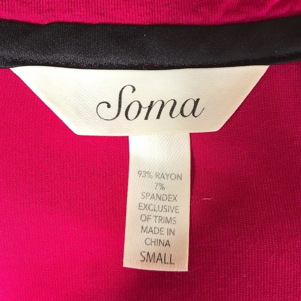 Soma hot pink loungewear sleep shirt with heart - Picture 4 of 6